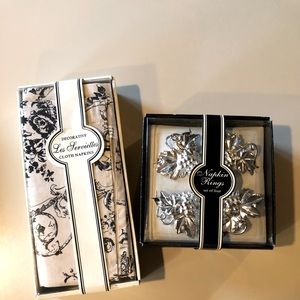 Napkins and napkin rings